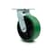 Service Caster 6 Inch Green Poly on Cast Iron Wheel Swivel Caster with Roller Bearing SCC SCC-30CS620-PUR-GB - alternate 1
